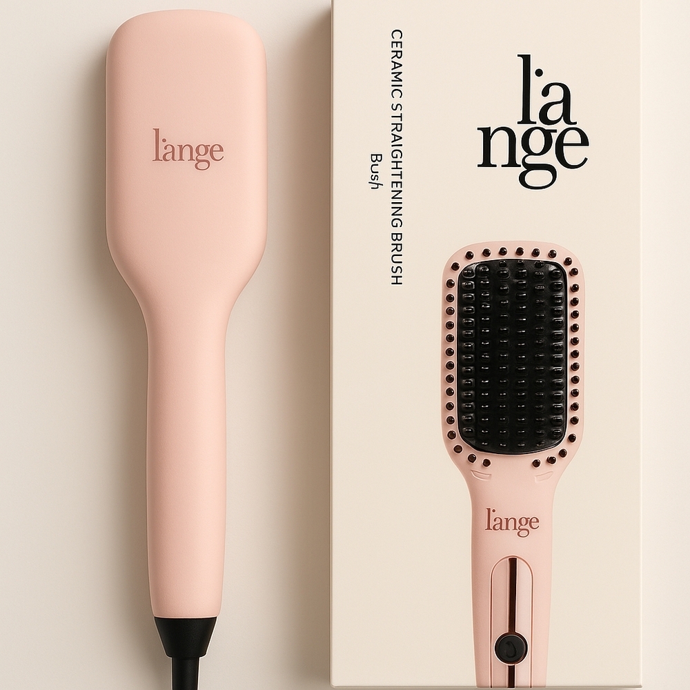 Lange Blush Hair Straightening Brush